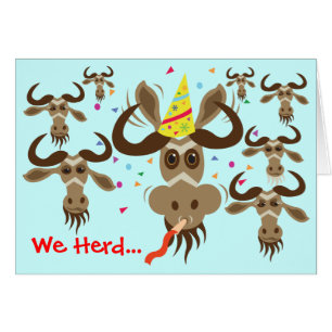Cartão Algum Gnu Stuff_We ouviu… seus bons Gnus!
