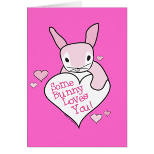 Cartão Alguns Bunny Te Ama Presentes