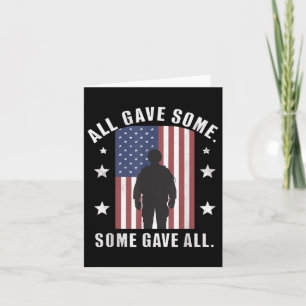 Cartão Alguns Deram Tudo Memorial Day Homens Veteranos Pa