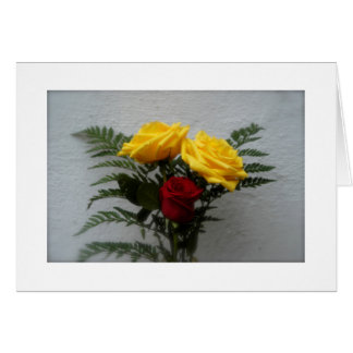 Cartão (Alguns Rosas são vermelhos)