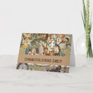 Cartão Alice Adventures em Wonderland Mad Tea Party