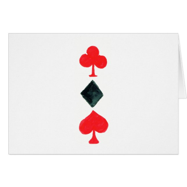 Cartão Alice Card Suits (Frente Horizontal)