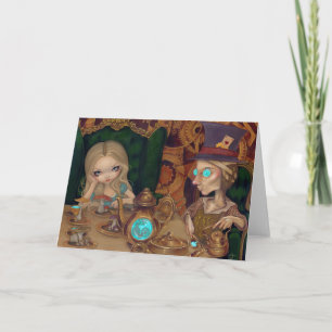 Cartão "Alice e o Chapéu Louco"