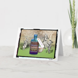 Cartão Alice no molho impressionante do país das