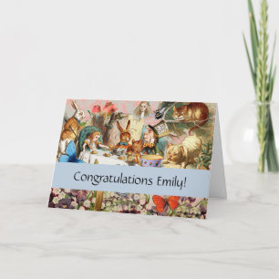 Cartão Alice no País das Maravilhas