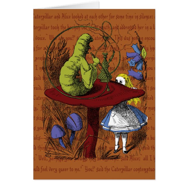 Cartão Alice no País das Maravilhas (Frente)