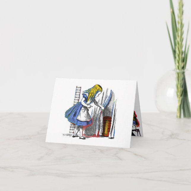 Cartão Alice no País das Maravilhas (Frente)