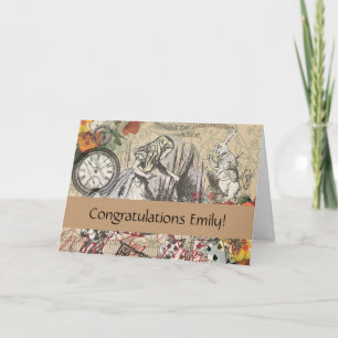 Cartão Alice no País das Maravilhas Cortina Arte Clássica