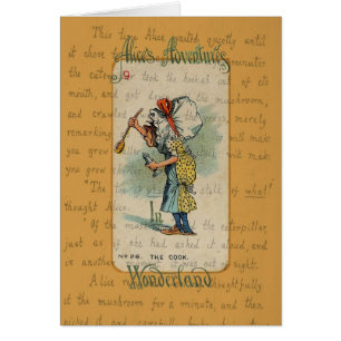 Cartão Alice no país das maravilhas: O cozinheiro