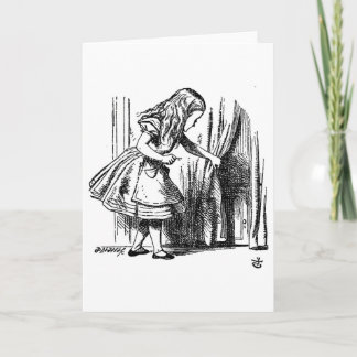 Cartão Alice no País das Maravilhas - Pequena Porta para