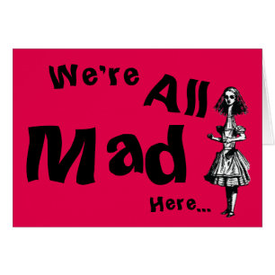 Cartão Alice Stretch no País das Maravilhas