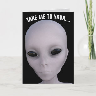 CARTÃO ALIEN BIRTHDAY CARDS