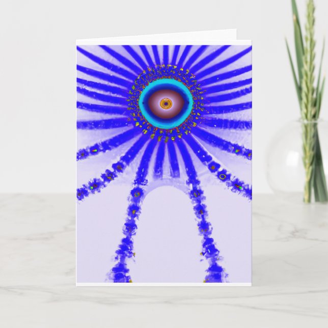 Cartão Alien Eye drops down for the Holidays (Frente)