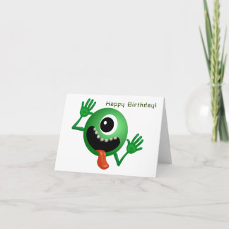 Cartão Alienígena chegando ao aniversário