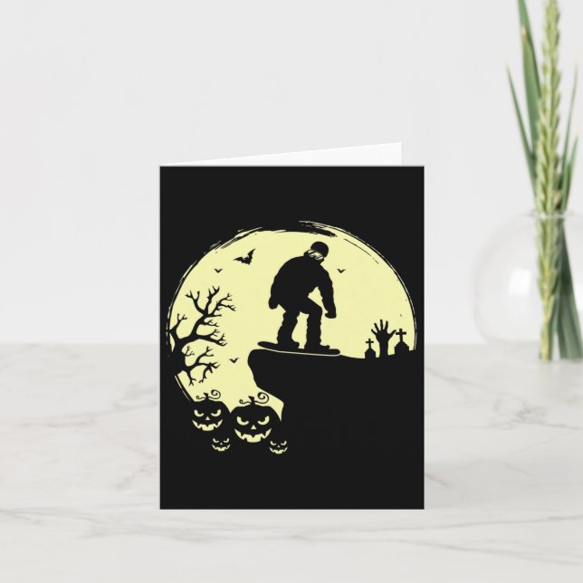 Cartão Alienígena Engraçada Touro Fantasma Halloween Isto (Frente)