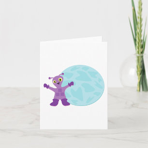 Cartão Alienígena Roxo
