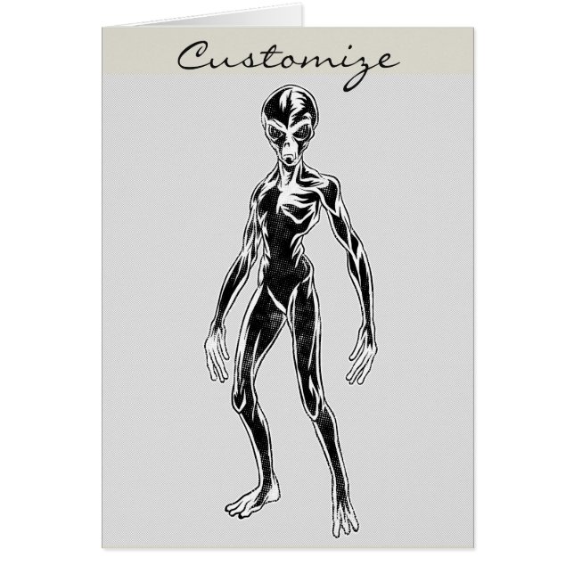Cartão Alienígena Thunder_Cove do UFO (Frente)