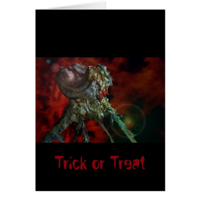 Cartão aliens, eles estão aqui (Frente)