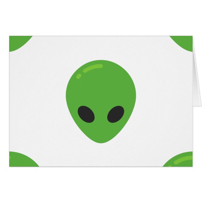 Cartão aliens emoji (Frente Horizontal)