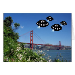 Cartão Aliens invadem São Francisco