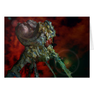 Cartão aliens, they are here