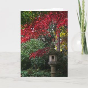 Cartão alimentador de pássaros japonês