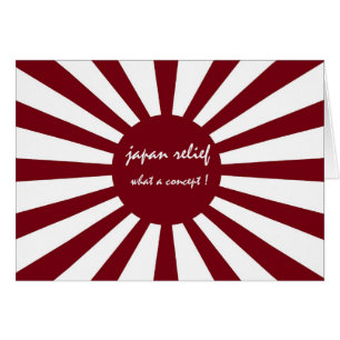 Cartão alivio japão que conceito