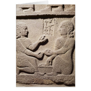 Cartão Alivio que descreve o filho do rei Araras