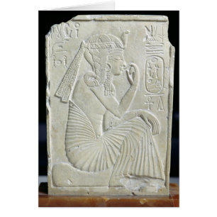 Cartão Alivio que descreve Ramesses II como uma criança