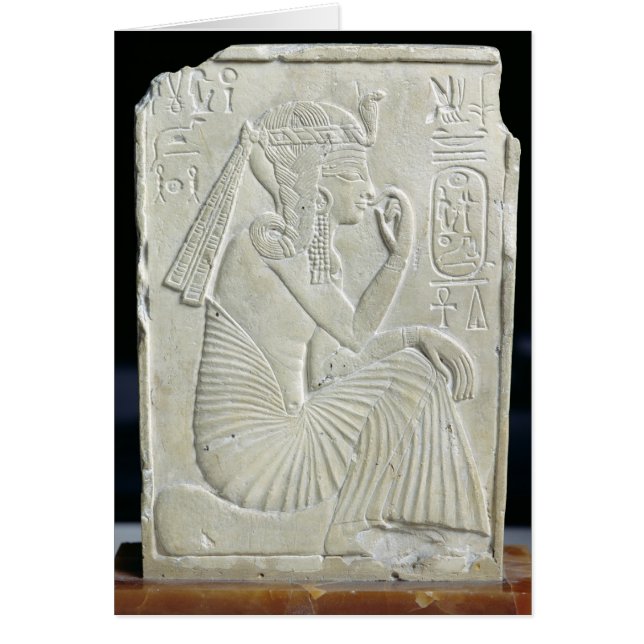 Cartão Alivio que descreve Ramesses II como uma criança (Frente)