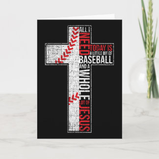 Cartão All I Need Is Sell And Jesus Christian Cross Faith