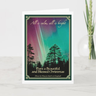 Cartão All is calm, all is bright