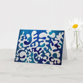 Cartão All Occasion Blue Abstract Greeting Card