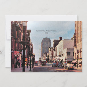 Cartão Allentown, Pensilvânia, 1950