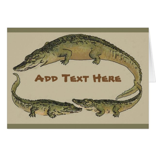 Cartão Alligador arredondar (Frente Horizontal)