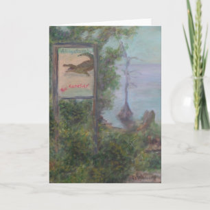 Cartão ALLIGATORS BE CAREFUL! Greeting Card