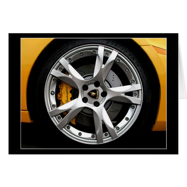 Cartão Alloy Wheel (Frente Horizontal)