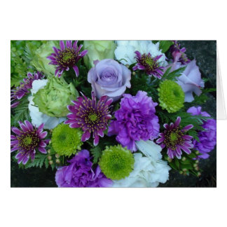 Cartão Alma Floresce Buquê Roxo