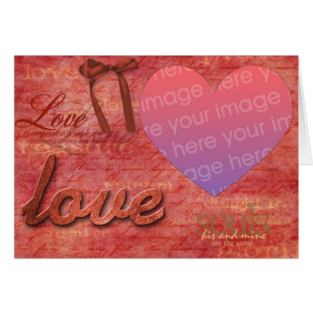 Cartão Alma gémea (Frente Horizontal)