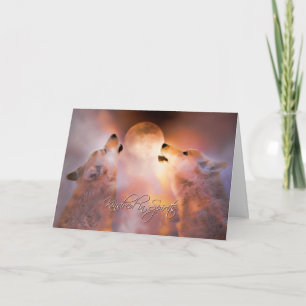 Cartão Alma Mate com Feliz dia de os namorados de Lobos