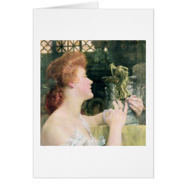 Cartão Alma-Tadema | a Hora dourada, 1908 (Frente)
