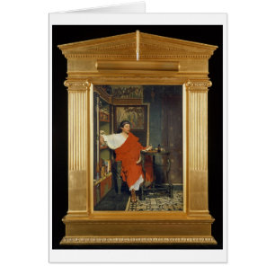 Cartão Alma-Tadema   expedições romanas de uma escrita do