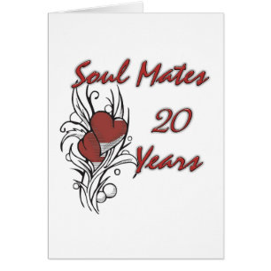 Cartão Almas gémeas 20 anos