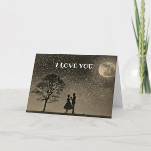 Cartão Almas gêmeas eu amo você Proposta romântica única