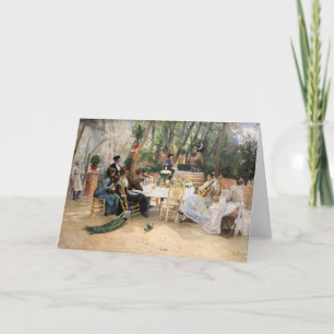 Cartão Almoço de Artistas Escandinavos   Hugo Birger