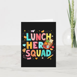 Cartão Almoço De Hero Squad Preppy De Volta Para A Senhor