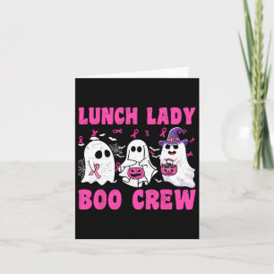 Cartão Almoço Lady Boo Crew Pumpkin Halloween Cance