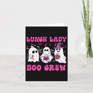 Cartão Almoço Lady Boo Crew Pumpkin Halloween Cance