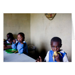 Cartão Almoço, orfanato de Saidia