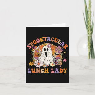 Cartão Almoço Spooktacular Lady Happy Halloween Mat Spook